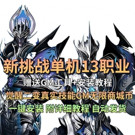 新挑战OL单机版13职业觉醒二变真实技能GM无限商城币PC怀旧网游