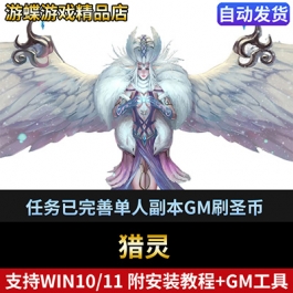 猎灵单机版网游一键端任务已完善单人副本GM刷圣币经验值物品装备